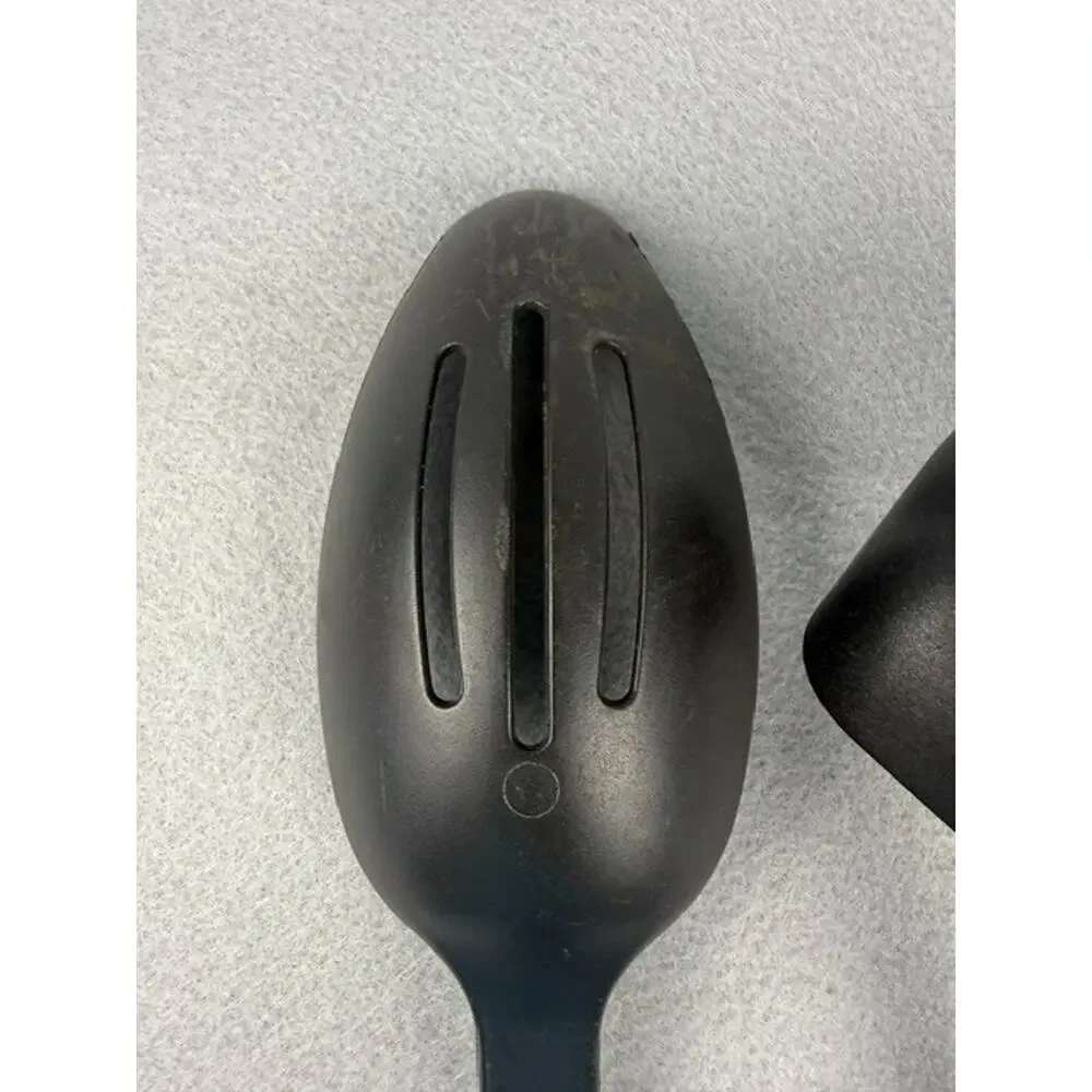 Retired Pampered Chef Black Nylon Slotted Spoon and Ladle Kitchen Tool Set